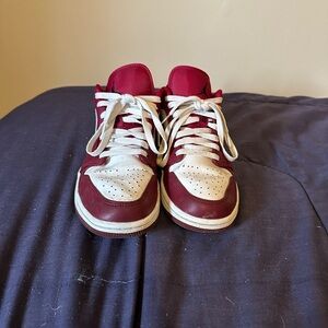 Jordan Red and White Men's Sneakers